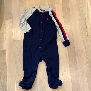 Navy blue Ralph Lauren onesie